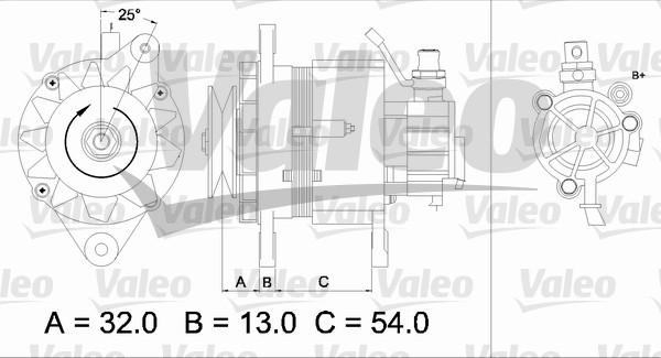 Valeo 437143 - Генератор vvparts.bg