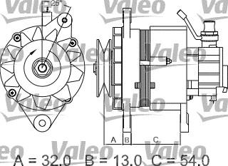 Valeo 437143 - Генератор vvparts.bg