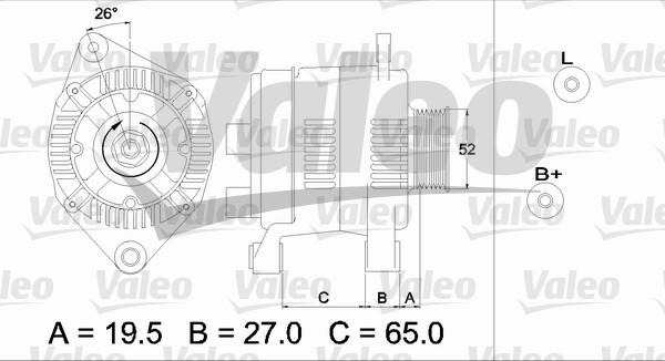 Valeo 437142 - Генератор vvparts.bg