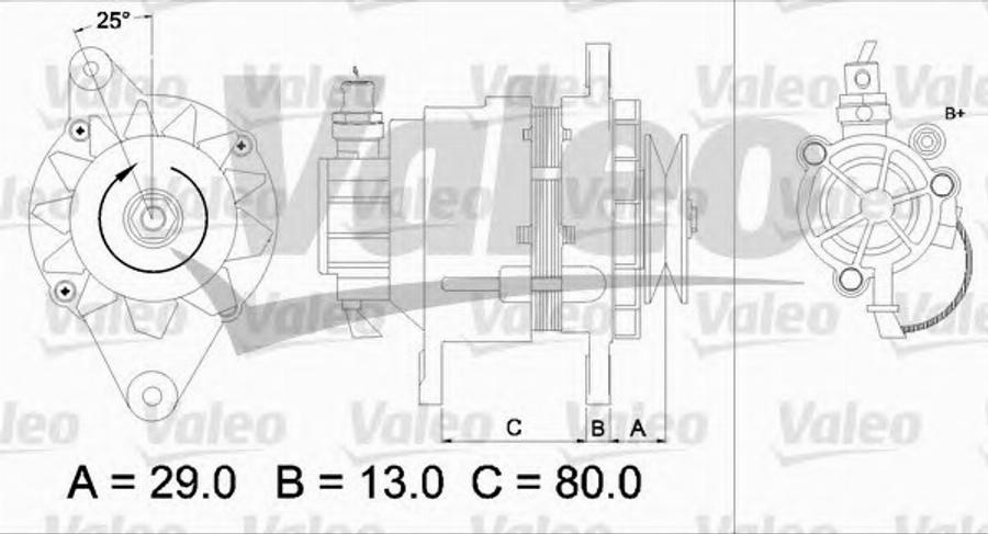 Valeo 437159 - Генератор vvparts.bg