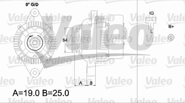 Valeo 437153 - Генератор vvparts.bg