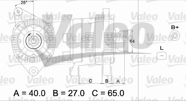 Valeo 437168 - Генератор vvparts.bg