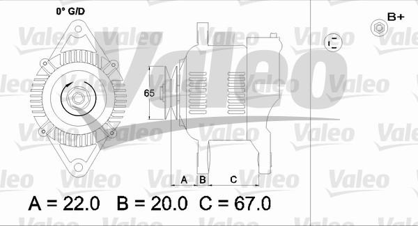 Valeo 437163 - Генератор vvparts.bg