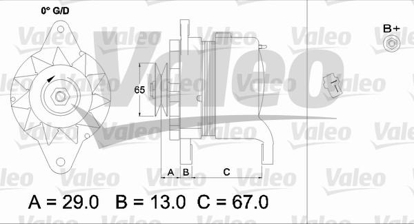 Valeo 437162 - Генератор vvparts.bg