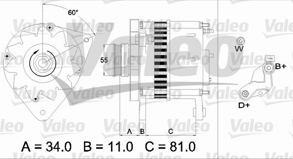 Valeo 437111 - Генератор vvparts.bg