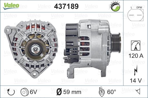 Valeo 437189 - Генератор vvparts.bg