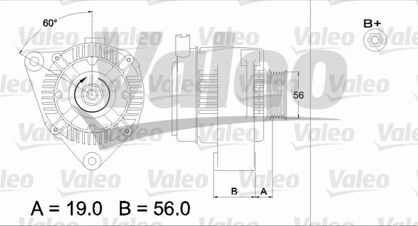 Valeo 437186 - Генератор vvparts.bg