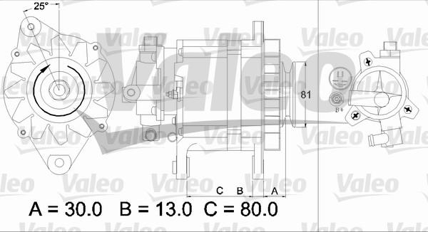 Valeo 437135 - Генератор vvparts.bg