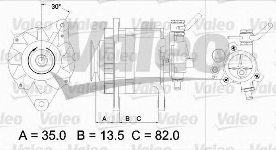 Valeo 437 130 - Генератор vvparts.bg