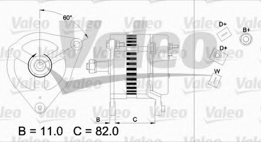 Valeo 437127 - Генератор vvparts.bg