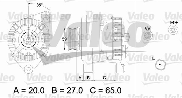 Valeo 437347 - Генератор vvparts.bg