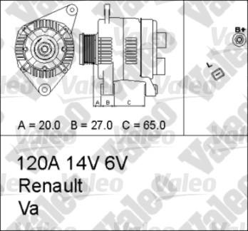 Valeo 437354 - Генератор vvparts.bg