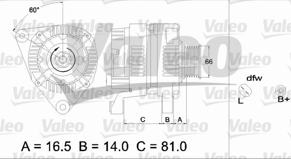 Valeo 437365 - Генератор vvparts.bg