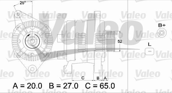 Valeo 437306 - Генератор vvparts.bg