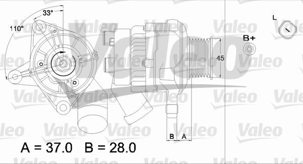 Valeo 437319 - Генератор vvparts.bg