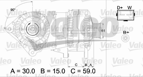 Valeo 437386 - Генератор vvparts.bg