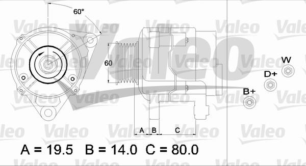 Valeo 437383 - Генератор vvparts.bg