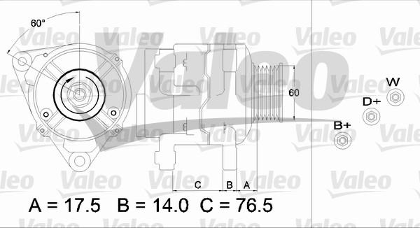 Valeo 437387 - Генератор vvparts.bg