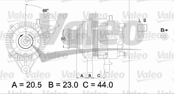 Valeo 437334 - Генератор vvparts.bg