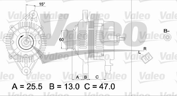 Valeo 437337 - Генератор vvparts.bg