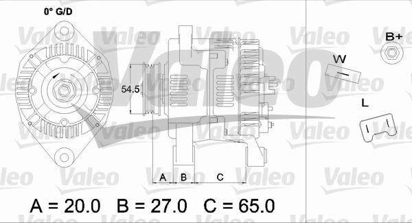 Valeo 437329 - Генератор vvparts.bg