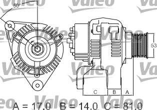 Valeo 437326 - Генератор vvparts.bg