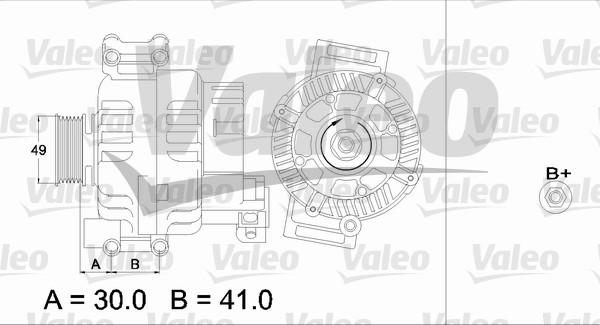 Valeo 437374 - Генератор vvparts.bg