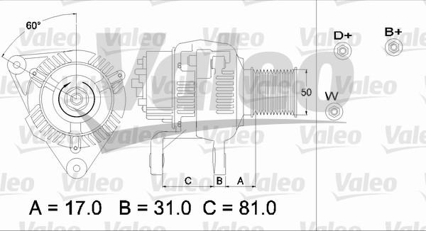 Valeo 437209 - Генератор vvparts.bg