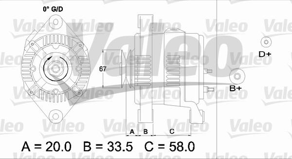 Valeo 437207 - Генератор vvparts.bg