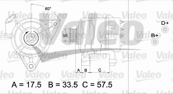 Valeo 437215 - Генератор vvparts.bg