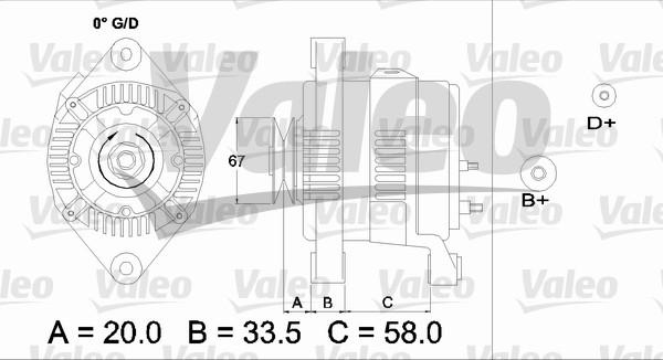 Valeo 437211 - Генератор vvparts.bg