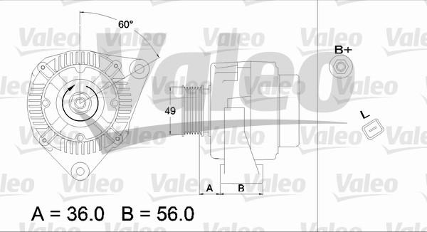 Valeo 437225 - Генератор vvparts.bg