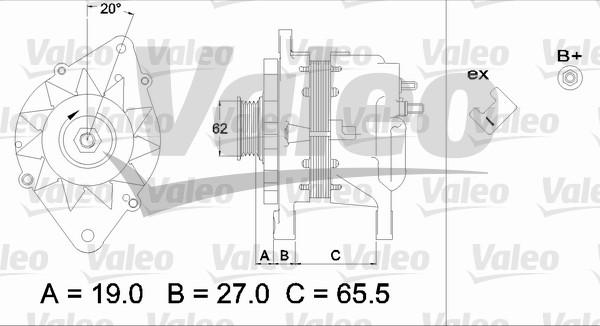 Valeo 437220 - Генератор vvparts.bg