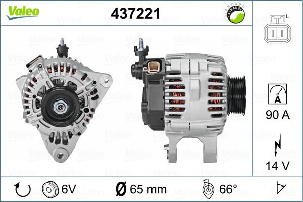 Valeo 437221 - Генератор vvparts.bg