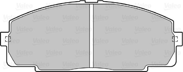 Valeo 670947 - Комплект спирачно феродо, дискови спирачки vvparts.bg