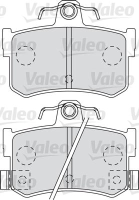 Valeo 598903 - Комплект спирачно феродо, дискови спирачки vvparts.bg