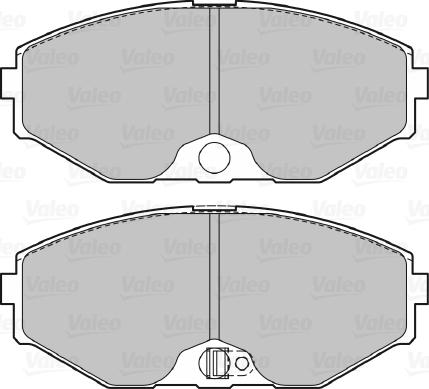 Valeo 598912 - Комплект спирачно феродо, дискови спирачки vvparts.bg
