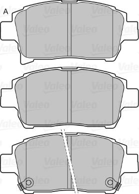 Valeo 598917 - Комплект спирачно феродо, дискови спирачки vvparts.bg