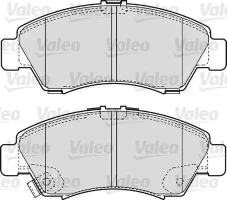 Valeo 598495 - Комплект спирачно феродо, дискови спирачки vvparts.bg