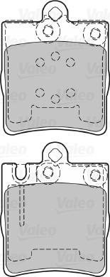 Valeo 598447 - Комплект спирачно феродо, дискови спирачки vvparts.bg