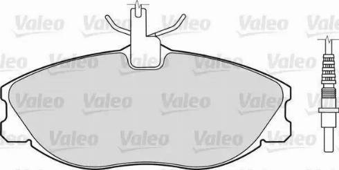 Valeo 598467 - Комплект спирачно феродо, дискови спирачки vvparts.bg