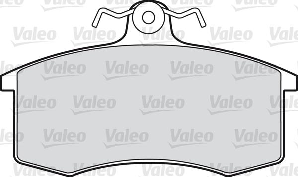 Valeo 598406 - Комплект спирачно феродо, дискови спирачки vvparts.bg