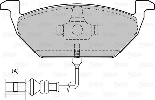 Valeo 598408 - Комплект спирачно феродо, дискови спирачки vvparts.bg