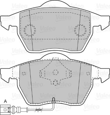 VEMA 835880 - Комплект спирачно феродо, дискови спирачки vvparts.bg