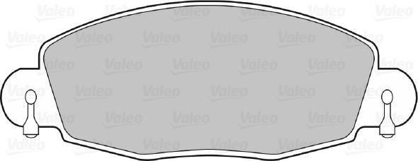 Valeo 598432 - Комплект спирачно феродо, дискови спирачки vvparts.bg