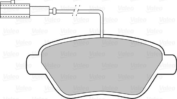 Valeo 598426 - Комплект спирачно феродо, дискови спирачки vvparts.bg