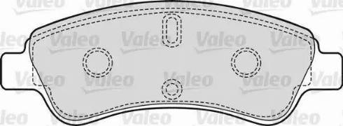 Valeo 598421 - Комплект спирачно феродо, дискови спирачки vvparts.bg