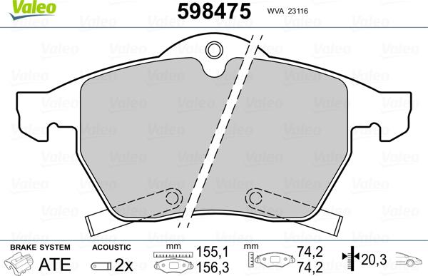 FTE 9001411 - Комплект спирачно феродо, дискови спирачки vvparts.bg