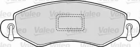 Valeo 598477 - Комплект спирачно феродо, дискови спирачки vvparts.bg
