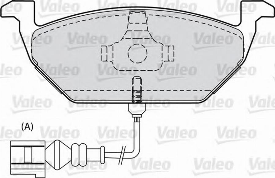 Valeo 598554 - Комплект спирачно феродо, дискови спирачки vvparts.bg